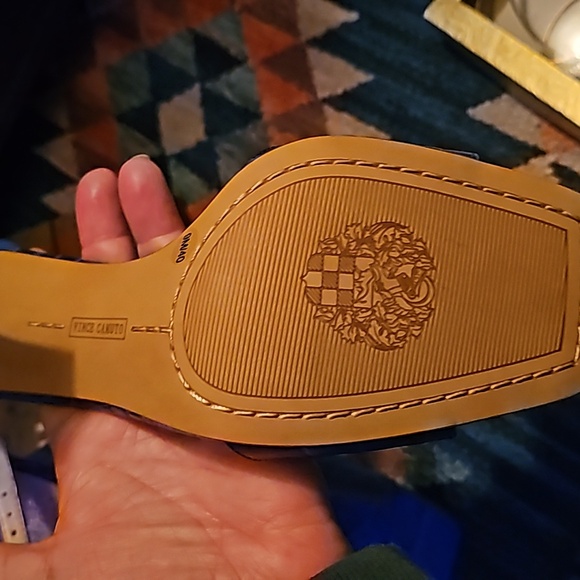 Vince Camuto Womens SZ9M Blue Heels Sandals Reesera Alligator Open Toe Heels . - Picture 5 of 8